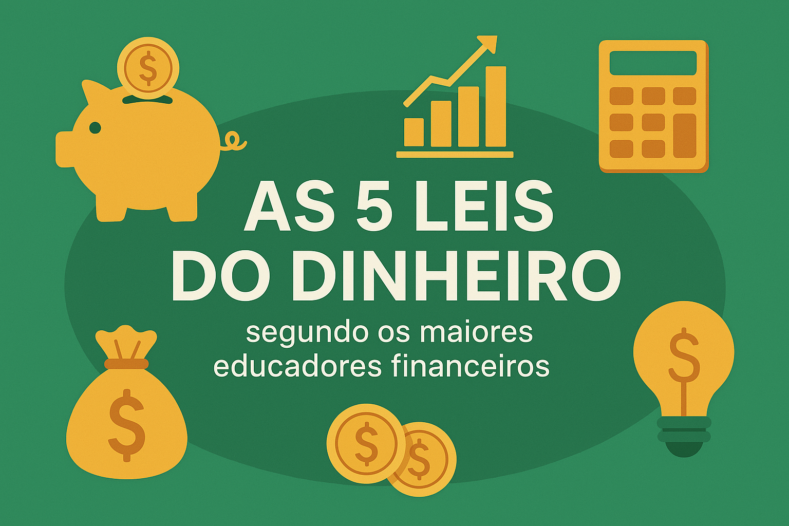As 5 leis do dinheiro segundo os maiores educadores financeiros