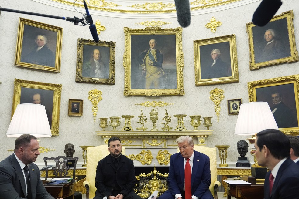 Trump sugere encontro trilateral com Putin e Zelensky após reuniões com líderes europeus - Imagem do artigo original