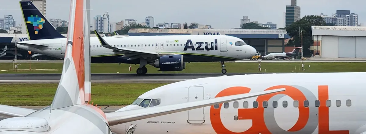 Imagem destacada - Cade transfere para 3 de setembro julgamento sobre acordo de rotas entre Gol e Azul