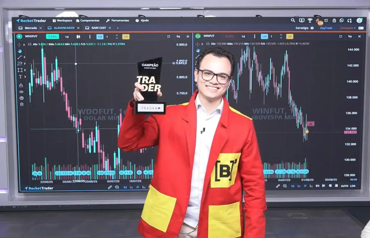 Imagem destacada - Disciplina e controle de risco norteiam carreira de Raimundo Guerreiro, campeão da Bateria Trader na Expert XP 2025