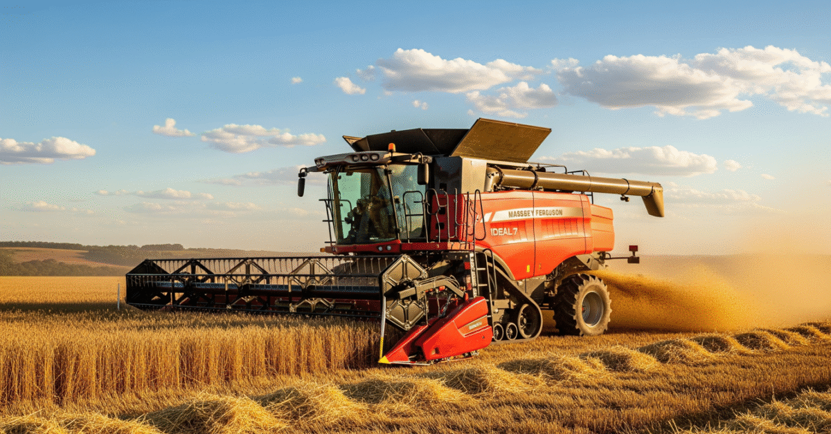Colheitadeira Massey Ferguson Ideal 7 Tecnologia, Desempenho e Eficiência