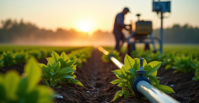 Irrigação sustentável na gestão de recursos hídricos no camp
