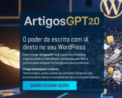 ArtigosGPT 2.0 Para WordPress com Inteligência Artificial
