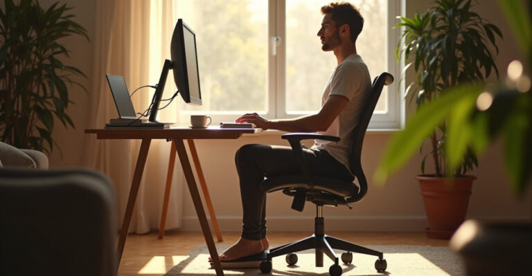 Ergonomia Home Office: Ajustes de Cadeira, Mesa e Monitor para Reduzir Dor e Aumentar Produtividade Diária